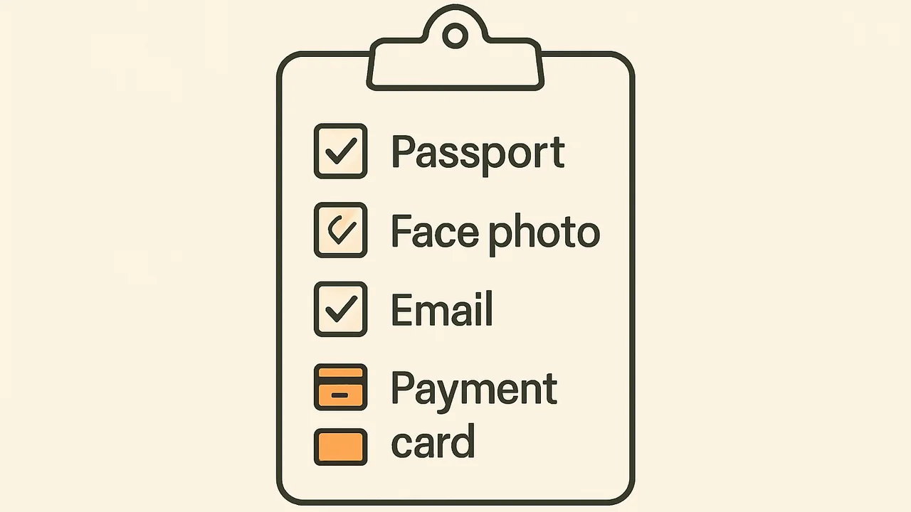 Checklist for UK visitor authorization submissions on etourist.com